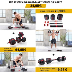 Set dumbbell semen plastik PVC yang dapat dilepas dan dumbbell yang dapat disesuaikan beratnya