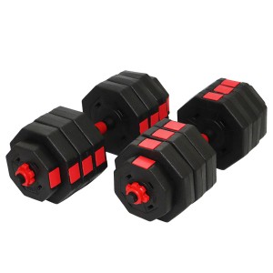 Socrú Dumbbell Inchoigeartaithe Ochtagán Frith-rolla Oiliúint Folláine Dumbbell Barbell 10KG 20KG 30KG 40KG