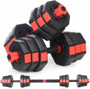 Set dumbbell semen dengan berat yang dapat disesuaikan