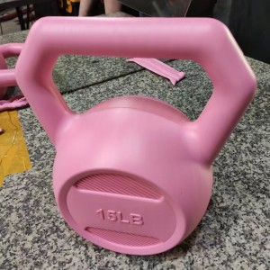 Kettlebell in cemento 20 libbre 1 pezzo, kettlebell per fitness, campana per yoga per donne uomini adulti, palestra in casa, allenamento per la forza completo del corpo con pesi liberi Fitness